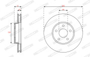 DDF3020C Brzdový kotouč MAXI KIT FERODO