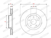 DDF3021C Brzdový kotouč MAXI KIT FERODO