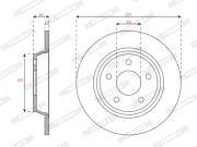 DDF3022C Brzdový kotouč MAXI KIT FERODO