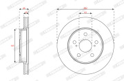 DDF3029C Brzdový kotouč MAXI KIT FERODO