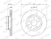 DDF3035C Brzdový kotouč MAXI KIT FERODO