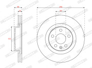 DDF3036C Brzdový kotouč MAXI KIT FERODO