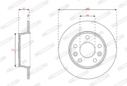 DDF3045C Brzdový kotouč PREMIER FERODO