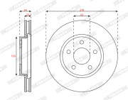 DDF3050C Brzdový kotouč MAXI KIT FERODO