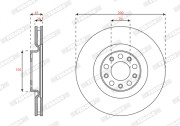 DDF3052C Brzdový kotouč MAXI KIT FERODO