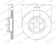 DDF3053C Brzdový kotouč MAXI KIT FERODO