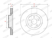 DDF3058C Brzdový kotouč MAXI KIT FERODO