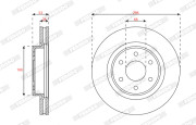 DDF3061C Brzdový kotouč MAXI KIT FERODO