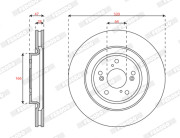 DDF3069C FERODO brzdový kotúč DDF3069C FERODO