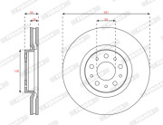 DDF3075C Brzdový kotouč MAXI KIT FERODO