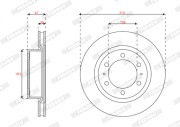 DDF3082C Brzdový kotouč MAXI KIT FERODO