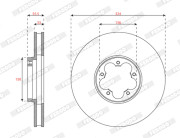 DDF3095C Brzdový kotouč PREMIER FERODO