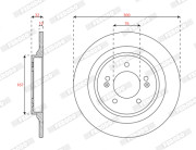 DDF3099C Brzdový kotouč MAXI KIT FERODO