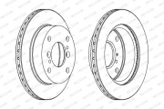 DDF352 Brzdový kotouč FERODO