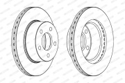 DDF367 Brzdový kotouč FERODO