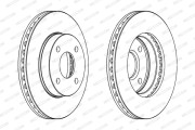 DDF371 FERODO brzdový kotúč DDF371 FERODO