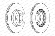 DDF380 FERODO brzdový kotúč DDF380 FERODO
