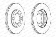 DDF383 FERODO brzdový kotúč DDF383 FERODO