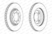 DDF394 FERODO brzdový kotúč DDF394 FERODO