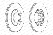 DDF399 Brzdový kotouč FERODO