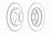 DDF401 Brzdový kotouč FERODO