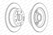 DDF456 FERODO brzdový kotúč DDF456 FERODO