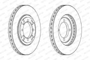 DDF472 FERODO brzdový kotúč DDF472 FERODO