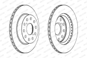 DDF506 FERODO brzdový kotúč DDF506 FERODO