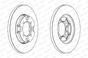 DDF531 Brzdový kotouč FERODO