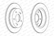 DDF549 Brzdový kotouč FERODO