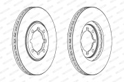 DDF609 FERODO brzdový kotúč DDF609 FERODO