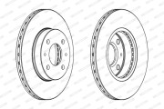 DDF615 FERODO brzdový kotúč DDF615 FERODO