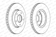 DDF618 Brzdový kotouč FERODO