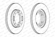 DDF622 Brzdový kotouč FERODO