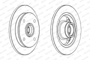 DDF651 FERODO brzdový kotúč DDF651 FERODO