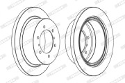 DDF715X Brzdový kotouč PREMIER FERODO