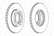 DDF941 Brzdový kotouč FERODO