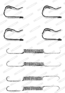 FBA141 Sada příslušenství, brzdové čelisti MAXI KIT FERODO