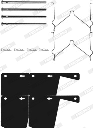 FBA431 Sada prislusenstvi, oblozeni kotoucove brzdy FERODO