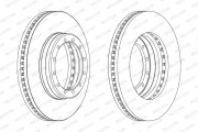 FCR129A Brzdový kotouč FERODO