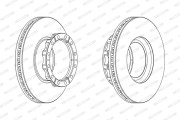 FCR173A FERODO brzdový kotúč FCR173A FERODO