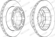FCR184AX Brzdový kotouč PREMIER FERODO