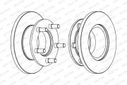 FCR221A FERODO brzdový kotúč FCR221A FERODO