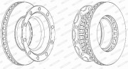 FCR222A FERODO brzdový kotúč FCR222A FERODO