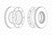 FCR232A FERODO brzdový kotúč FCR232A FERODO