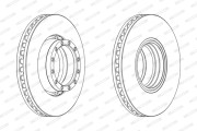 FCR251A Brzdový kotouč FERODO