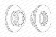 FCR272A Brzdový kotouč PREMIER FERODO