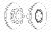 FCR302A FERODO brzdový kotúč FCR302A FERODO