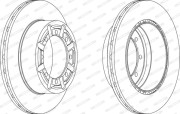 FCR340A FERODO brzdový kotúč FCR340A FERODO