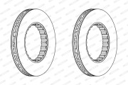 FCR348A Brzdový kotouč PREMIER FERODO